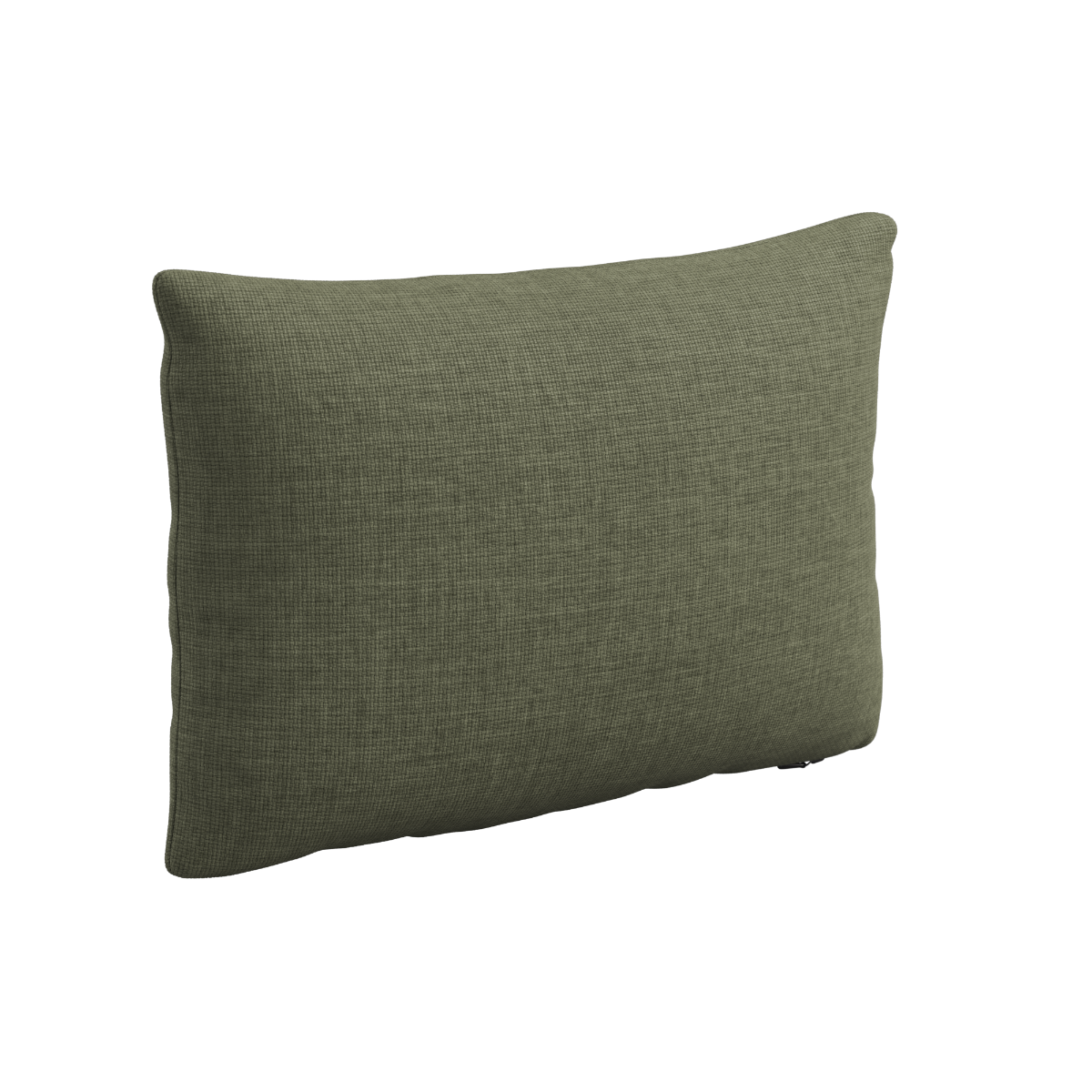 Rectangular outdoor cushion in Kirra Olive fabric with soft polyfibre foam filling.