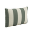 Rectangular outdoor cushion in Renesse Olive with soft fabric and simple design.