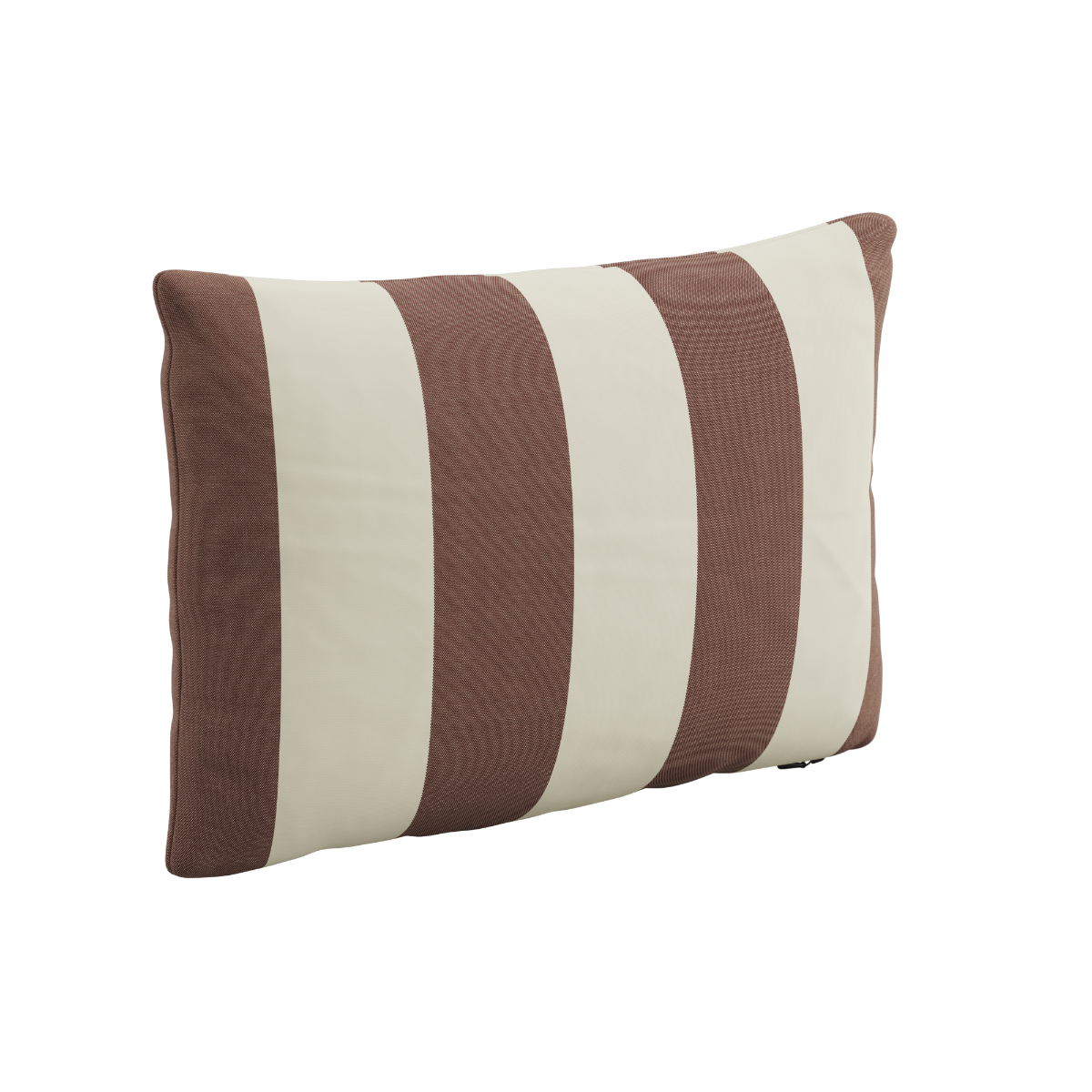 Rectangular outdoor cushion in Renesse Chestnut color with soft textured fabric.