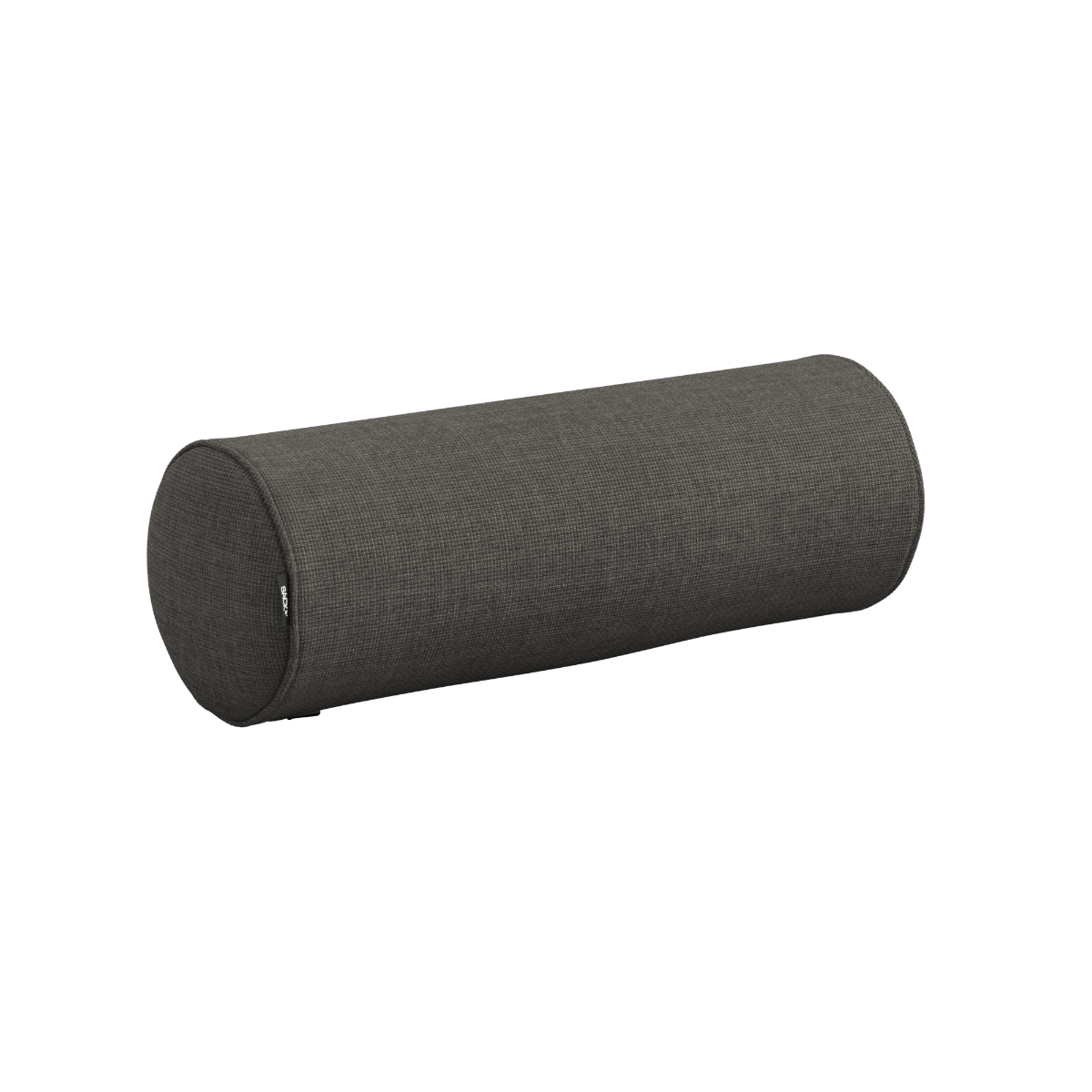 Black Kirra Noir outdoor bolster cushion with cylindrical shape for sofa use