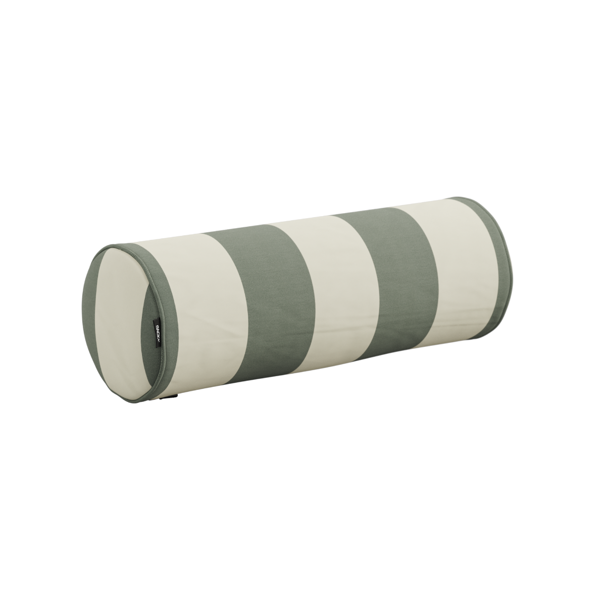 Outdoor Cushion bolster in Renesse Olive color with cylindrical shape for outdoor sofa.