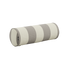 Outdoor bolster cushion in Renesse Taupe with cylindrical shape and soft fabric texture.