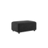 Cobana Lounge Sofa pouf in black with powder-coated aluminum frame and Olefin textile for outdoor use