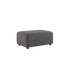 Cobana Lounge Sofa pouf in Cobana Grey with powder-coated aluminum frame and Olefin textile upholstery.