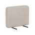 Beige upholstered armrest module for the Cobana outdoor lounge sofa with rounded corners and black supports by sackit