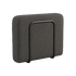 Kirra Noir Cobana Lounge Sofa armrest module with powder-coated aluminum frame and olefin textile upholstery.