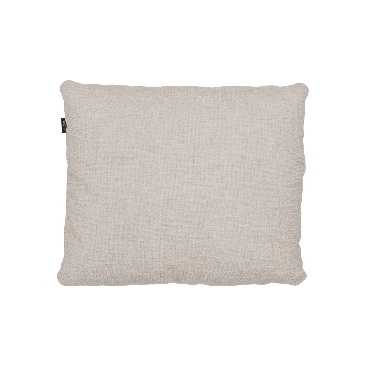 Neutral beige outdoor cushion with softly textured water repellent fabric for comfortable lounge seating by sackit
