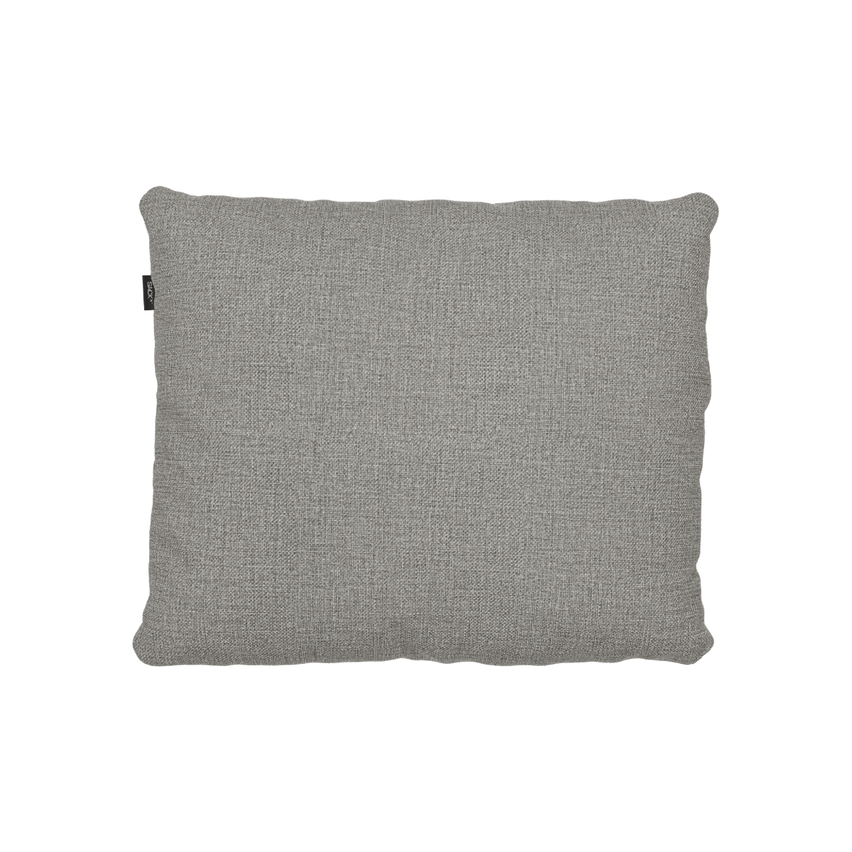 Gray Cobana outdoor cushion in textured water repellent olefin fabric offering soft comfort for weather resistant Nordic seating