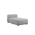 Cobana Lounge Sofa chaise module in Cobana Sand Melange with powder-coated aluminum frame and Olefin textile upholstery
