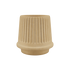 Frost resistant fluted outdoor planter in a warm beige finish by sackit for Nordic gardens and patios