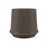 Gaia 38 brown fluted frost resistant outdoor planter by sackit designed in Denmark for Nordic weather and year round garden styling