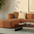 Cosmo Terracotta Fjord Sofa pouf with soft rounded edges and Scandinavian design