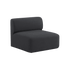 Fjord Sofa seat section in Cosmo Slate fabric with soft rounded edges and Scandinavian design.