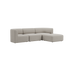 sackit Fjord three seater sofa in soft light upholstery with rounded modular cushions and a calm Scandinavian design for comfortable indoor living