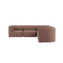 sackit Fjord corner sofa in warm brown upholstery with soft Scandinavian styling and spacious modular seating for a modern living room