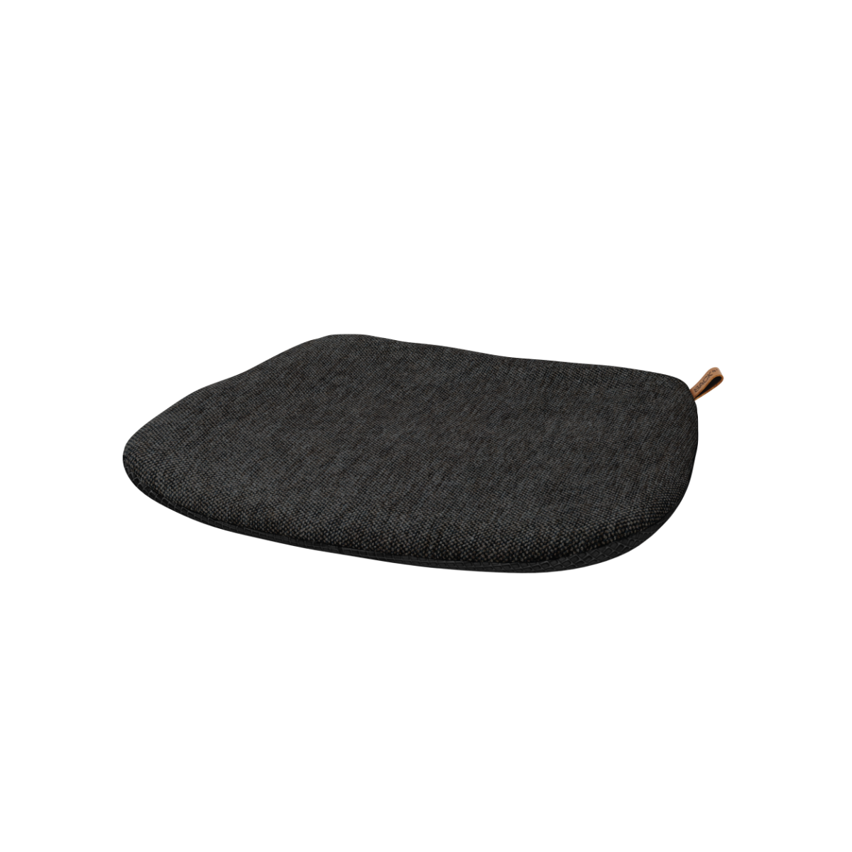 Black Patio Chair no. One cushion made of olefin fiber with quick dry foam filling and non-slip backing.