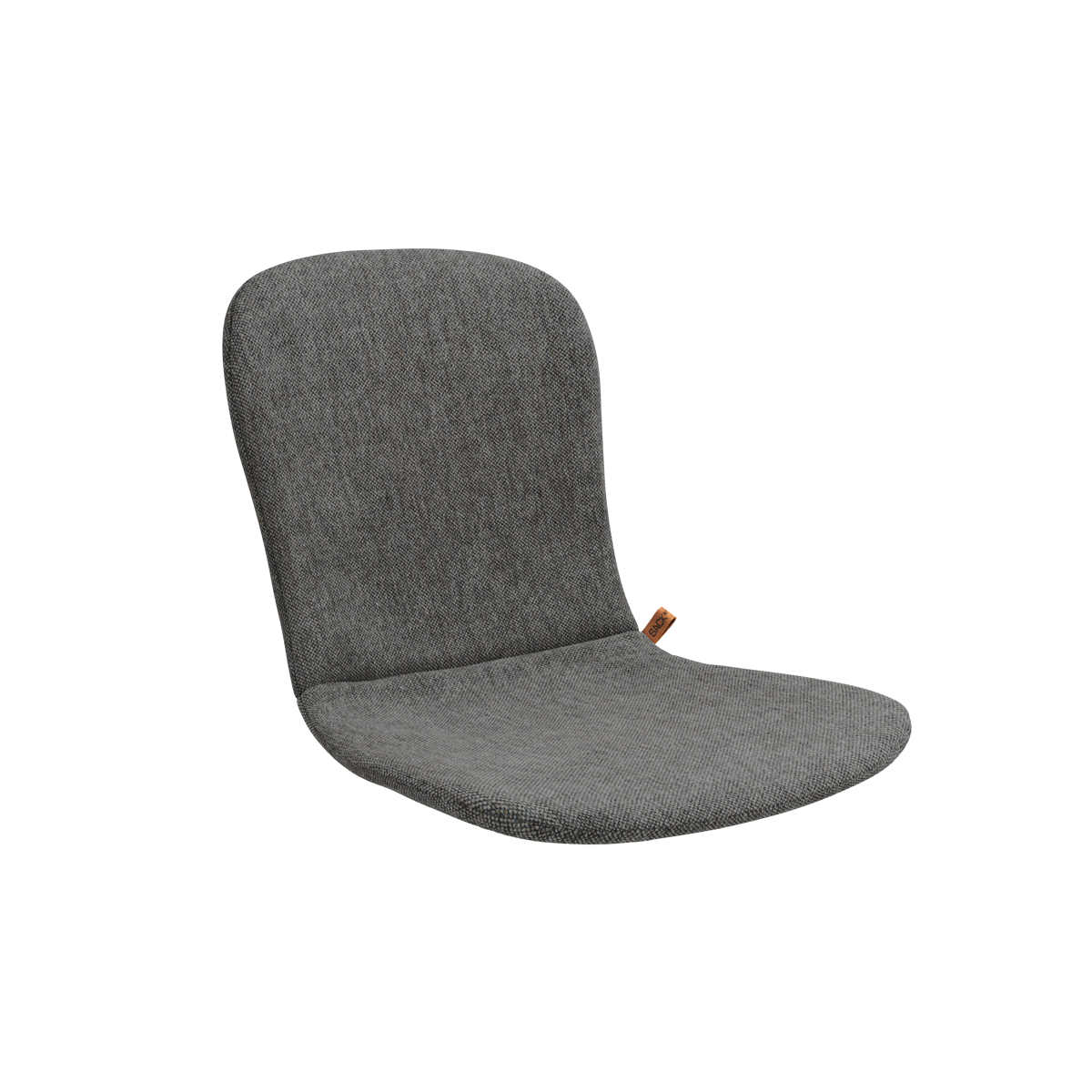Cobana Grey slipover cushion designed for Patio Chair no. One with non-slip backing and quick dry foam filling.