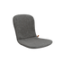 Cobana Grey slipover cushion designed for Patio Chair no. One with non-slip backing and quick dry foam filling.