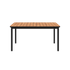 Kirra Dining Table 150x90 with teak wood top and powder-coated aluminum frame in outdoor setting