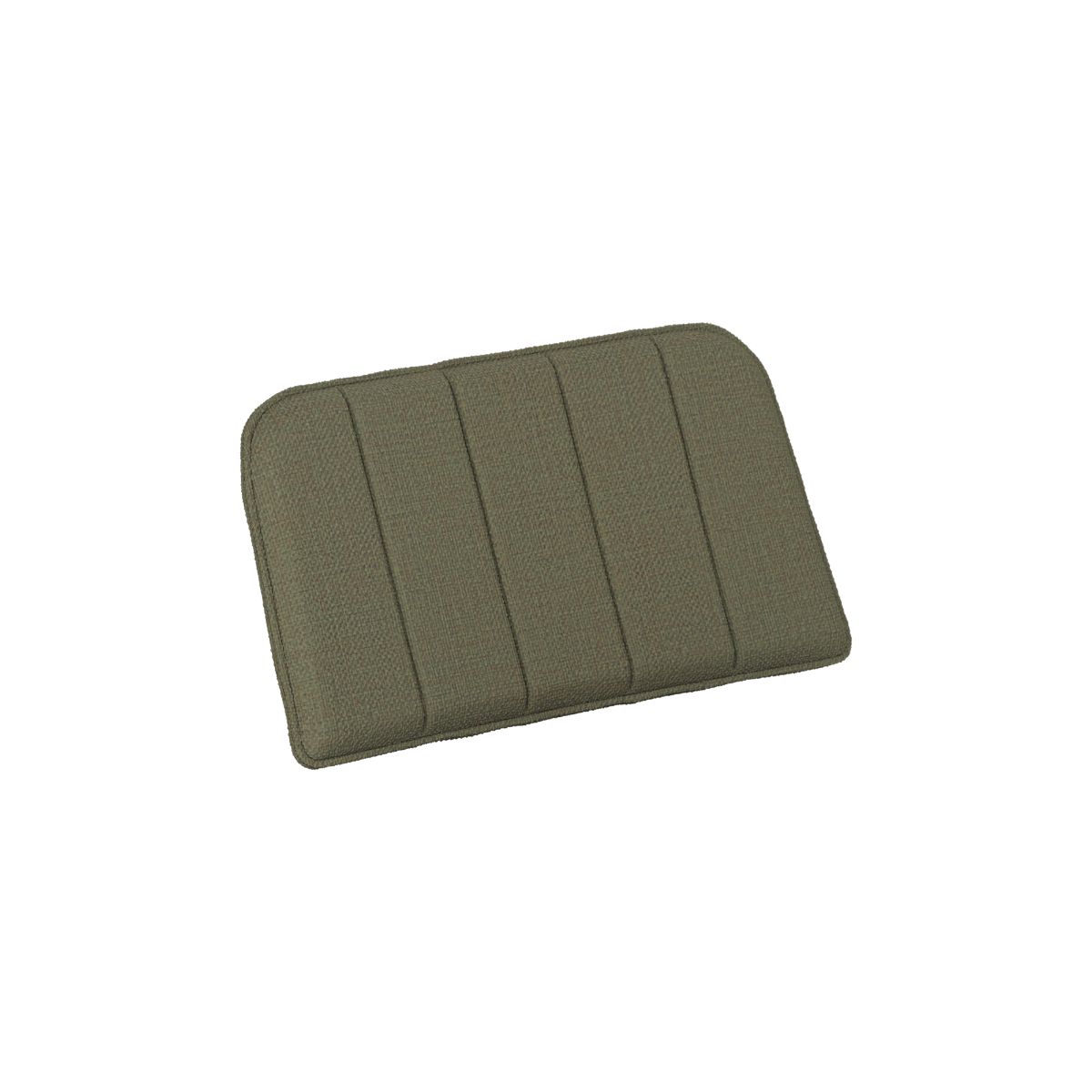 Olive green outdoor back cushion for the Kirra patio lounge chair from sackit designed for comfortable relaxed seating in Nordic weather