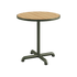 Olive Kirra Café Table with teak wood top and powder-coated aluminum base for outdoor use