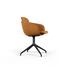 Terra Safari Chair no. One S2 with swivel base and double shell design upholstered in Nordic leather.