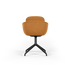 Terra Safari Chair no. One S2 with swivel base, upholstered in leather with double shell design.
