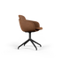 Terra Safari Chair no. One S2 with swivel base, upholstered in leather with double shell design.