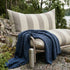 Mollis Lounge Chair in Renesse Taupe with powder-coated aluminum frame and eco-certified textile outdoors