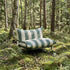 Renesse Olive Mollis Lounge Chair with powder-coated aluminum frame and eco-certified textile outdoors