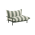 Sand-colored water-repellent stretch cover for Mollis Lounge Chair designed for outdoor protection