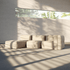 Cream three seat indoor sofa with lounger modules in a sunlit modern room showcasing sackit furniture designed in Denmark for relaxed comfort and flexible living