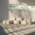 sackit Soft Sofa Indoor three seat sofa with lounger in warm beige upholstery illuminated by natural sunlight in a spacious modern room