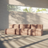 Soft Sofa Indoor - 3 Seater Open
