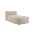 Soft Sofa Indoor Lounger in teddy beige fabric with soft, cushioned design and no visible frame.