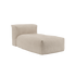 Soft Sofa Indoor Lounger in beige corduroy fabric with soft, cushioned design and low profile.