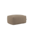 Soft Sofa Indoor pouf in teddy brown fabric with a soft, cushioned shape and no frame.