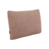Rectangular Soft Sofa Indoor cushion in rose corduroy fabric with a soft textured surface.