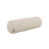 Soft Sofa Indoor bolster cushion in Teddy Beige fabric with round shape and soft texture.