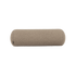 Soft Sofa Indoor bolster cushion in Teddy Brown fabric with cylindrical shape and soft texture