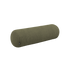 Olive green corduroy bolster cushion from Soft Sofa Indoor with a cylindrical shape and soft texture.