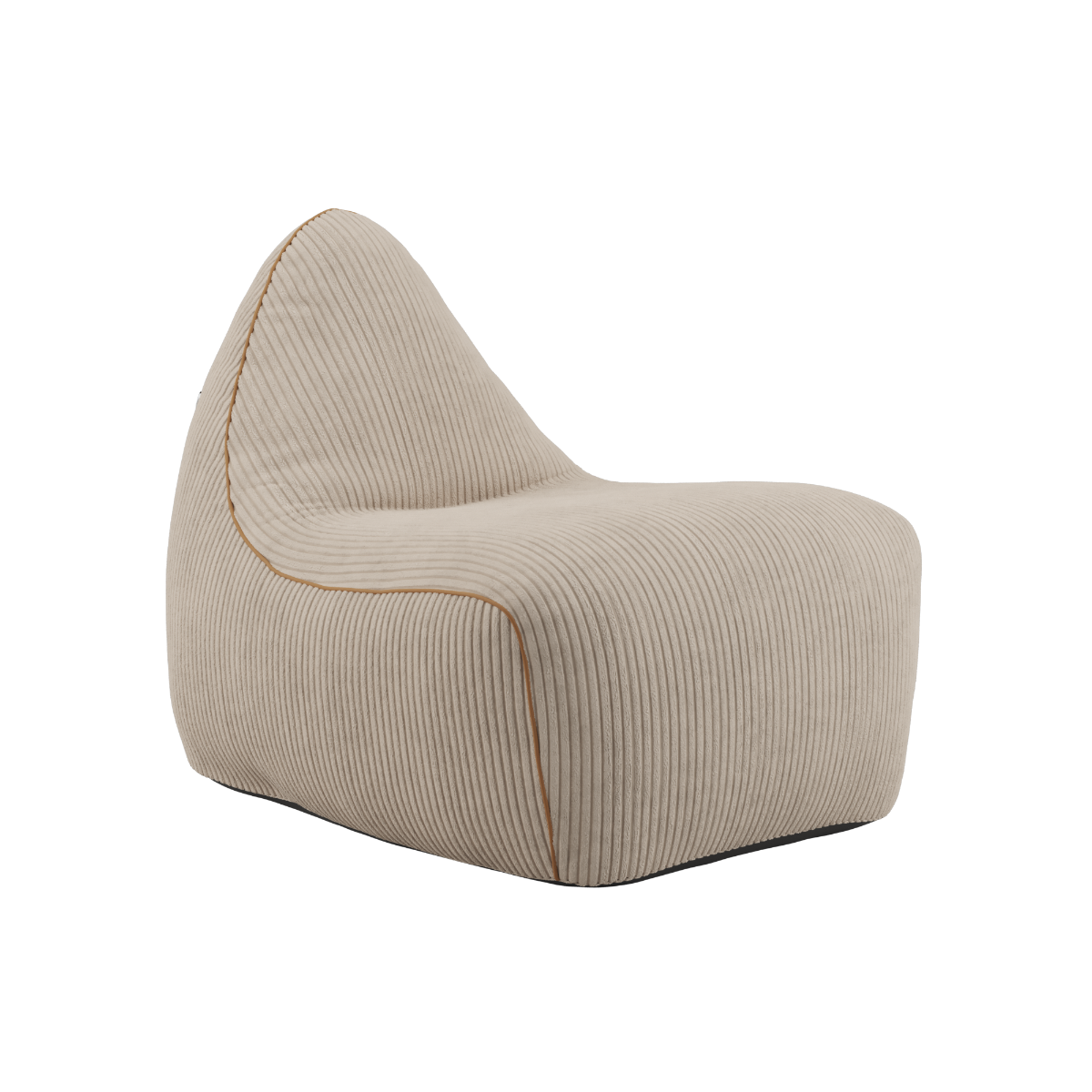 SACKit Chair Indoor in beige corduroy fabric with rounded shape and soft foam filling