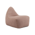 SACKit Chair Indoor in soft rose corduroy fabric with rounded shape and supportive foam filling.