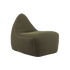 SACKit Chair Indoor in Cosmo Olive fabric with rounded shape and supportive foam filling
