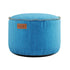 Cobana Lounge Chair and Pouf in Cobana Grey with soft fabric and rounded shapes