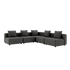 Cobana Lounge Sofa 5-seater corner modular outdoor sofa in grey without armrest