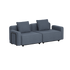 sackit Cobana modular outdoor lounge sofa in dark grey with two cushioned seats and back pillows Scandinavian design for terraces and gardens