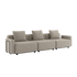 Kirra Sand Cobana Lounge Sofa 3-seater with armrest, outdoor modular design with cushions
