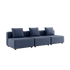 Kirra Indigo Cobana Lounge Sofa 3-seater outdoor modular sofa without armrest or pouf