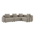 Kirra Sand Cobana Lounge Sofa 4-seater corner with armrest in outdoor setting